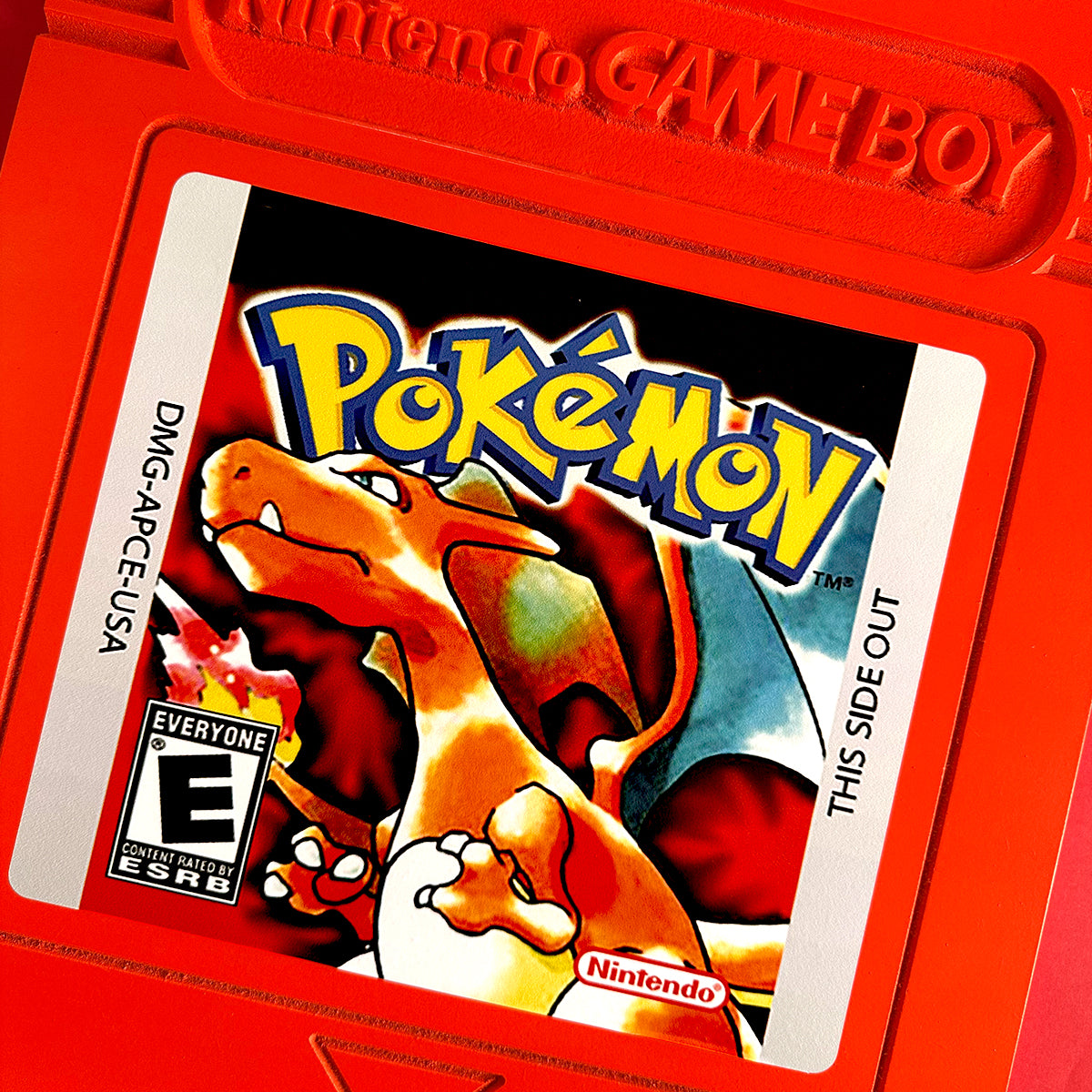 Cuadro Decorativo Cartucho GB Pokémon Red