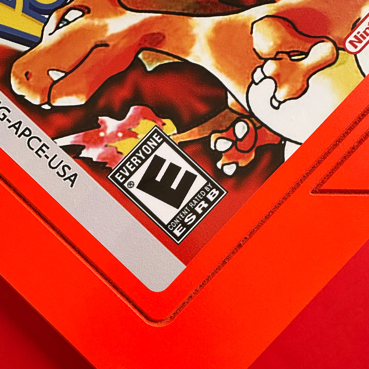 Cuadro Decorativo Cartucho GB Pokémon Red