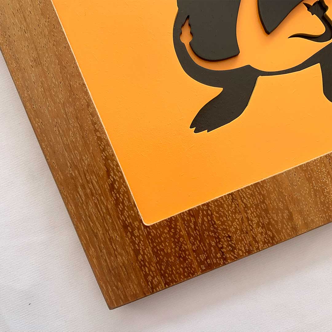 Cuadro Evolución Pokémon de Silueta Dragonite para Pared en Capas