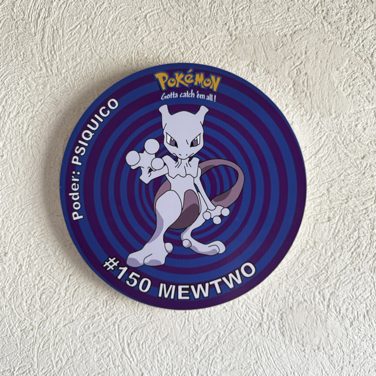 Cuadro Decorativo Tazo PKMN MewTwo