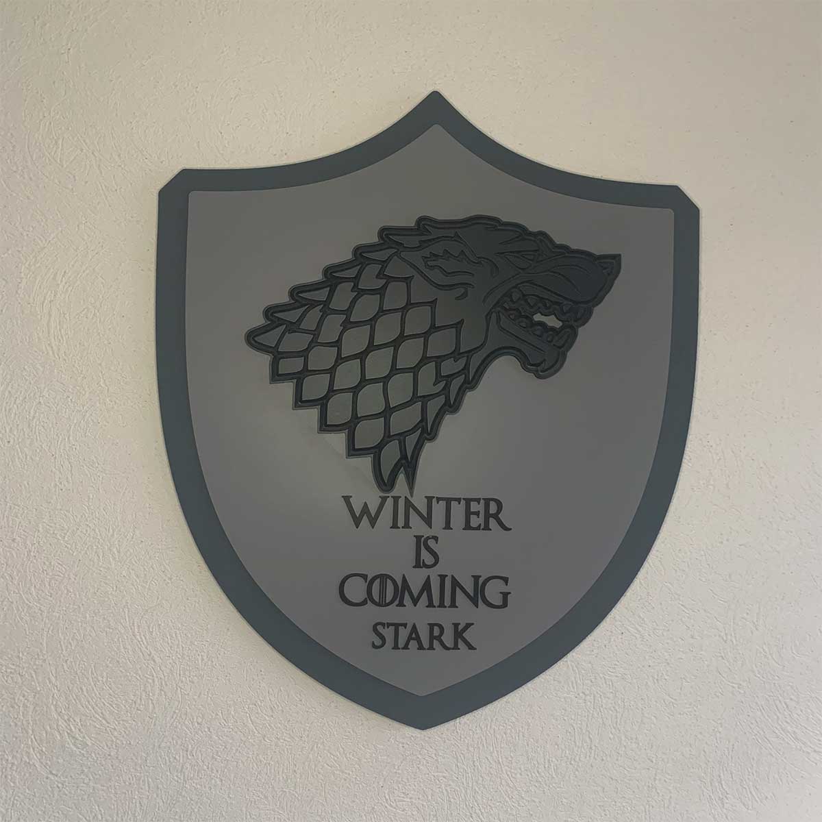Figura Decorativa para Pared Escudo STARK GOT