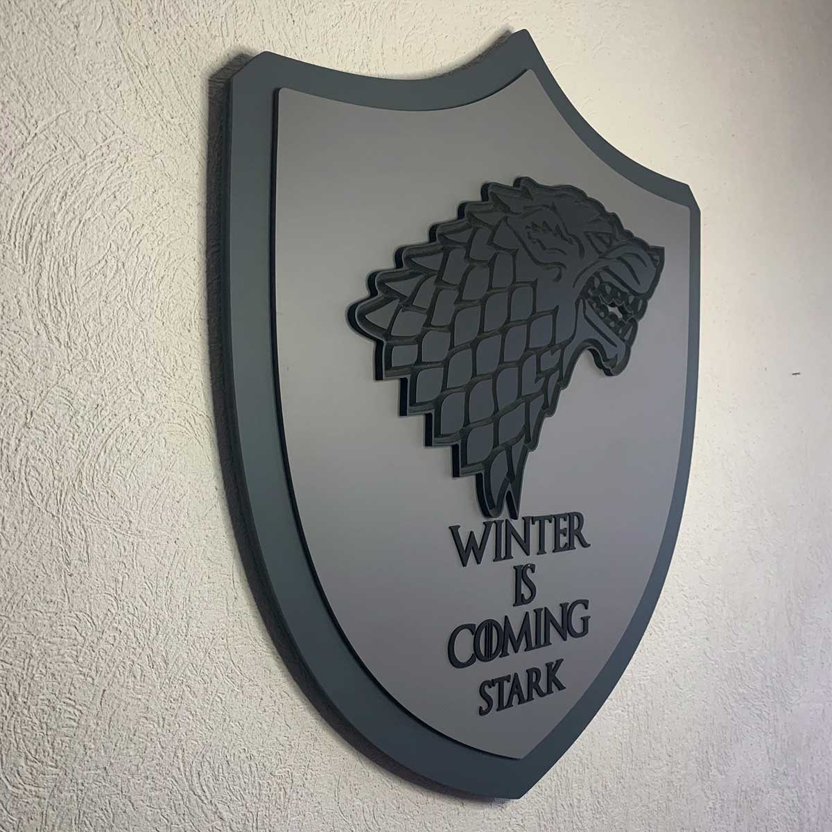 Figura Decorativa para Pared Escudo STARK GOT