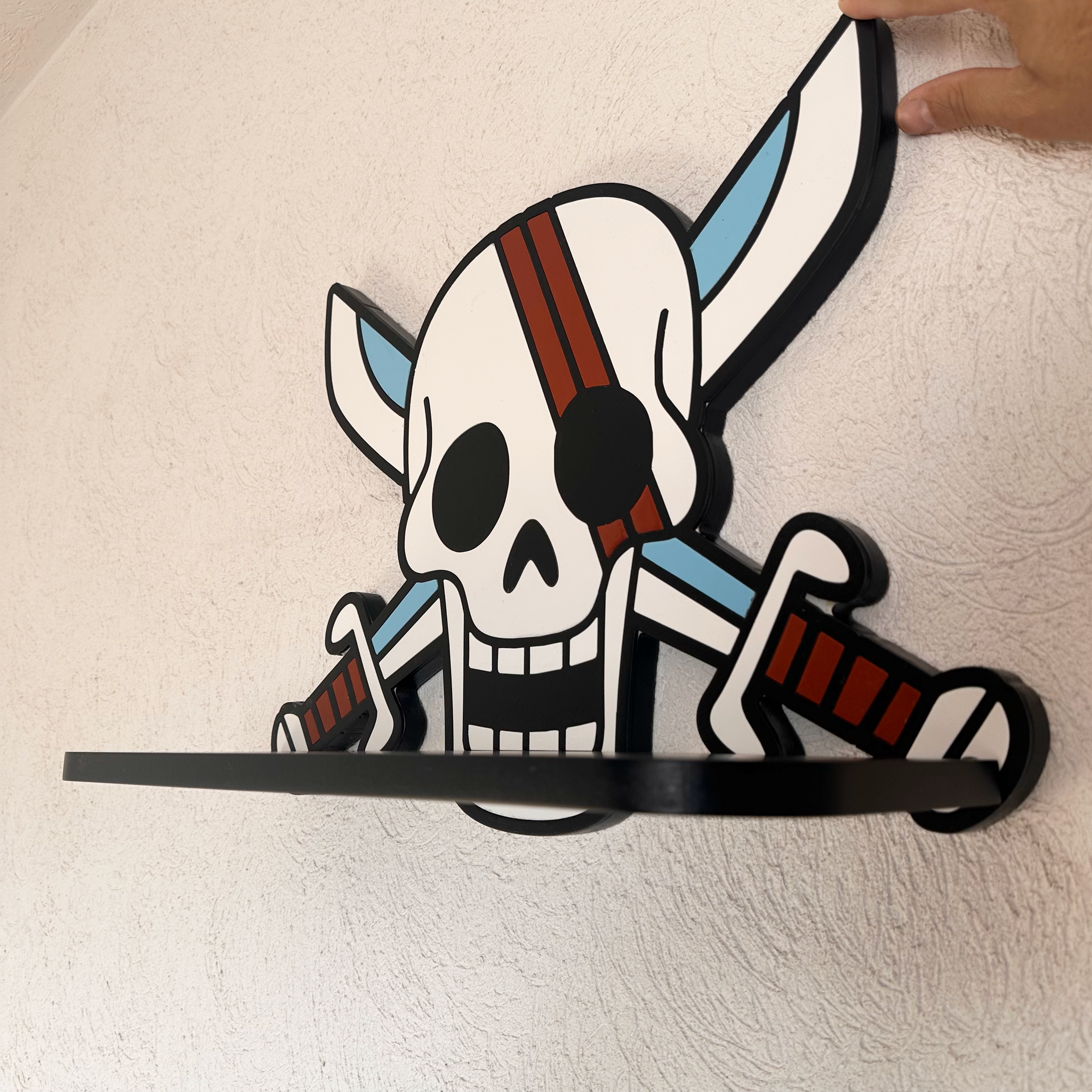 Repisa Flotante Jolly Roger One Piece