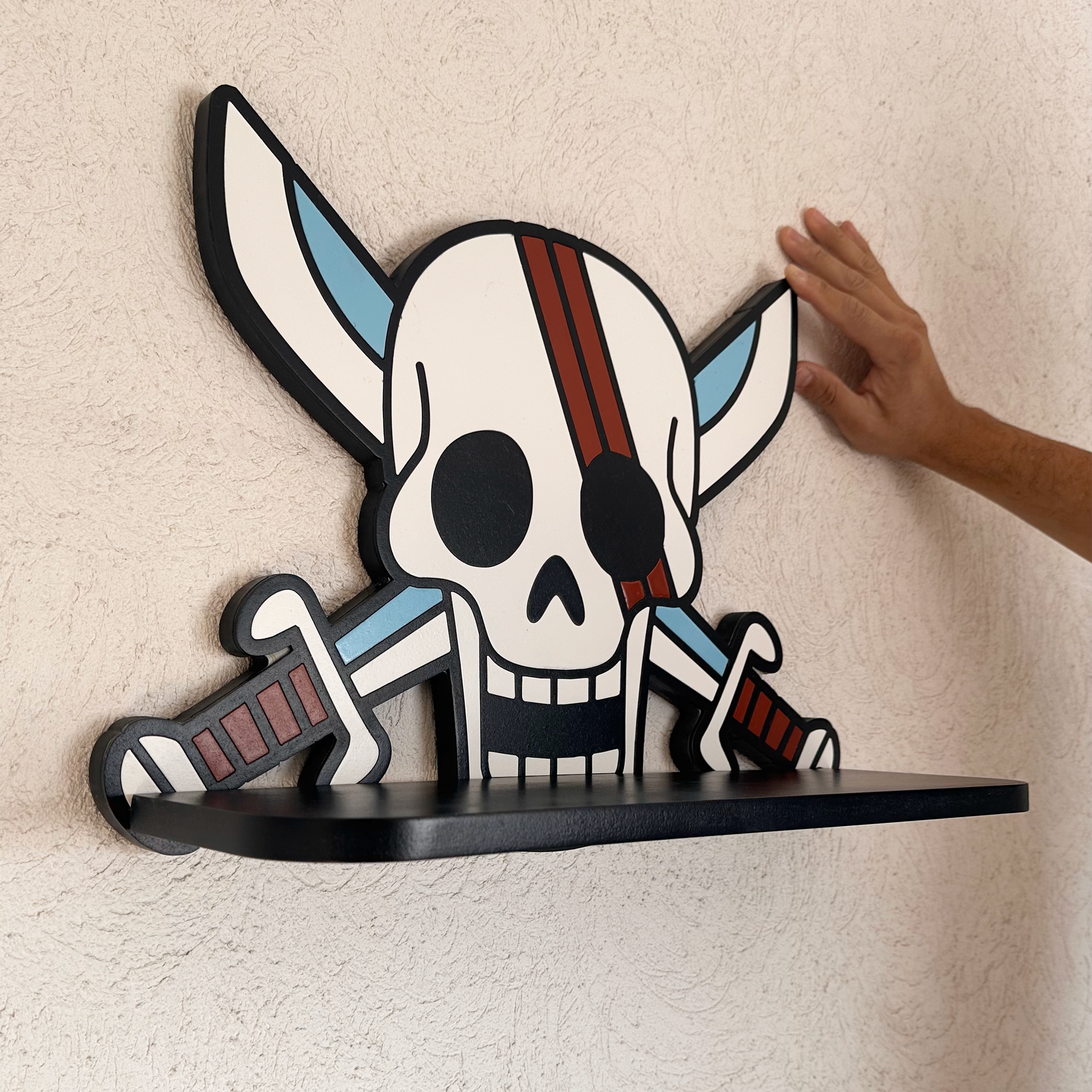 Repisa Flotante Jolly Roger One Piece