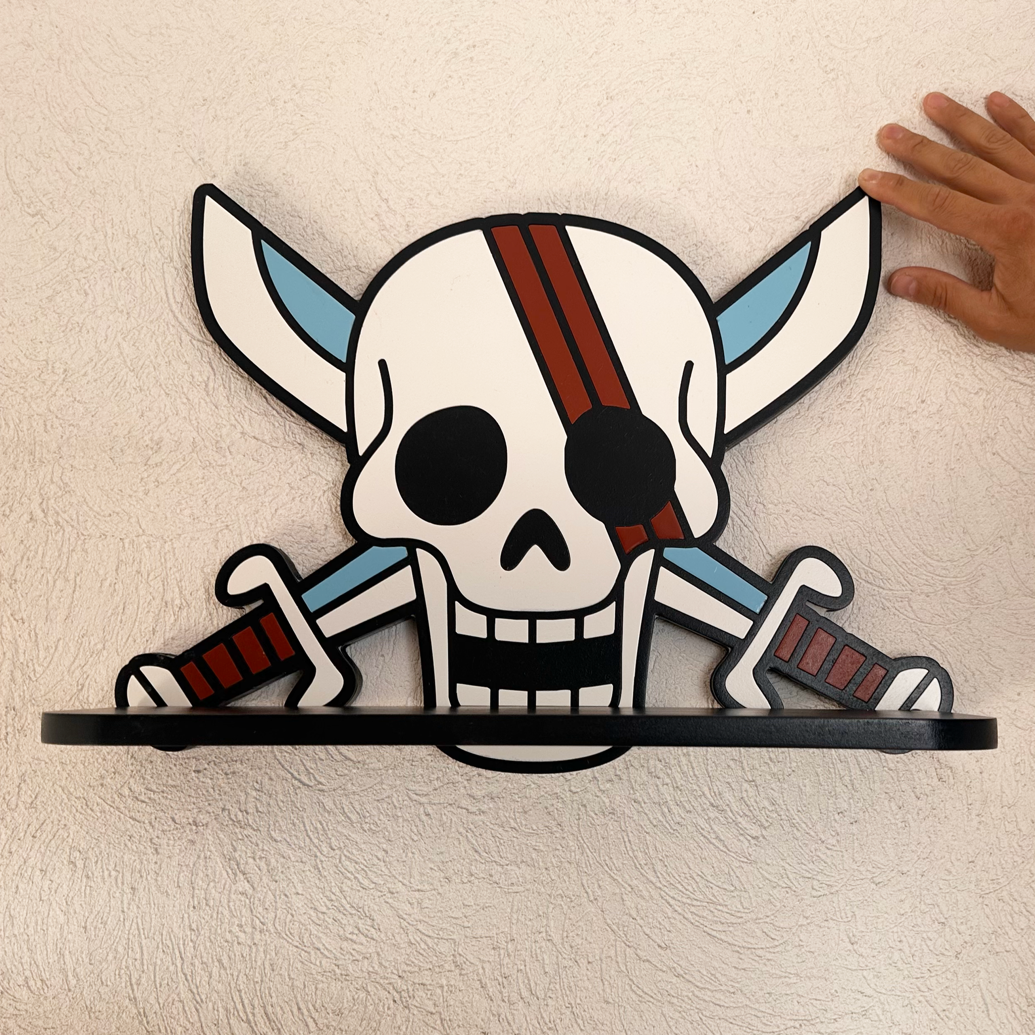 Repisa Flotante Jolly Roger One Piece