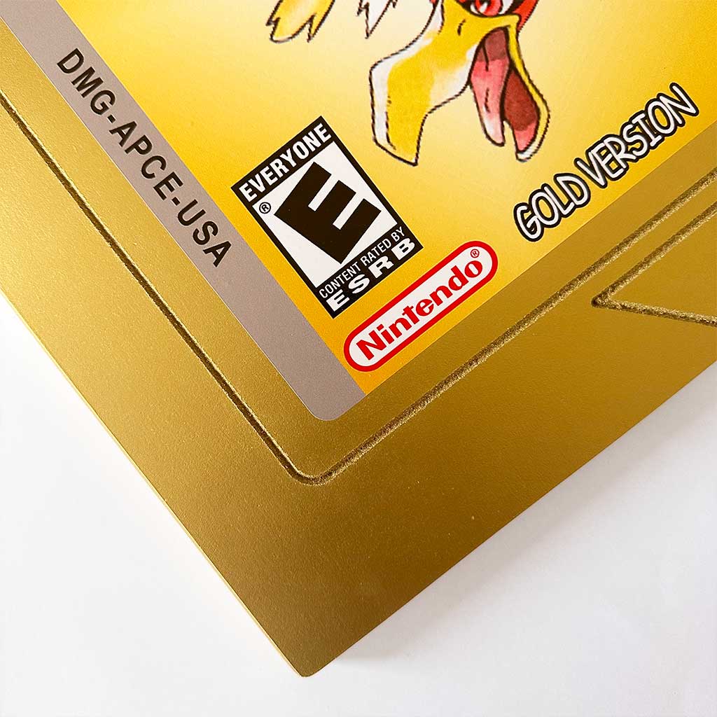 Cuadro Decorativo Cartucho GB Pokémon Gold