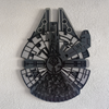 Figura Decorativa de Pared Halcón Milenario de Múltiples Capas