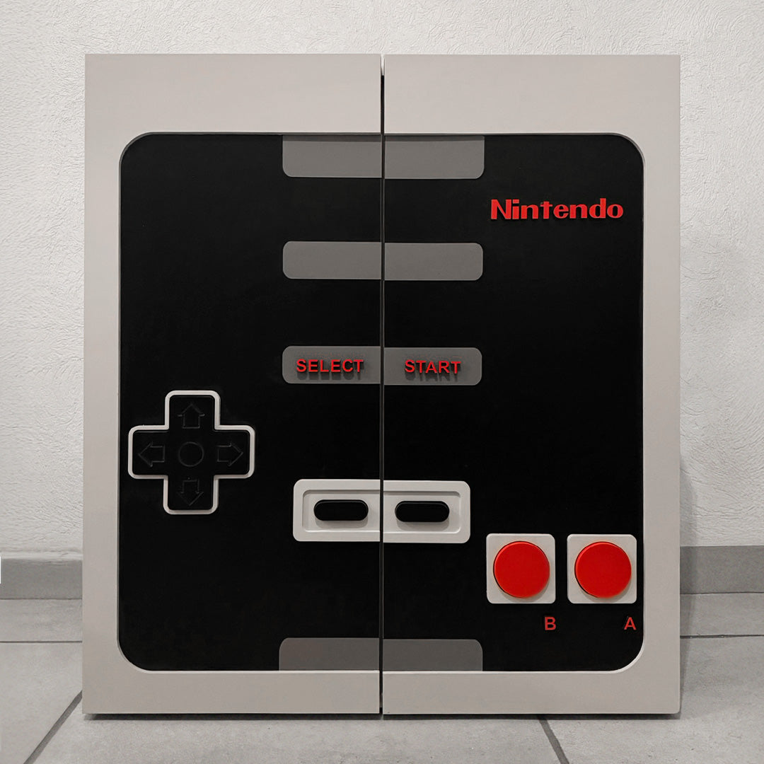 Gabinete de Almacenamiento Inspirado en Control NES